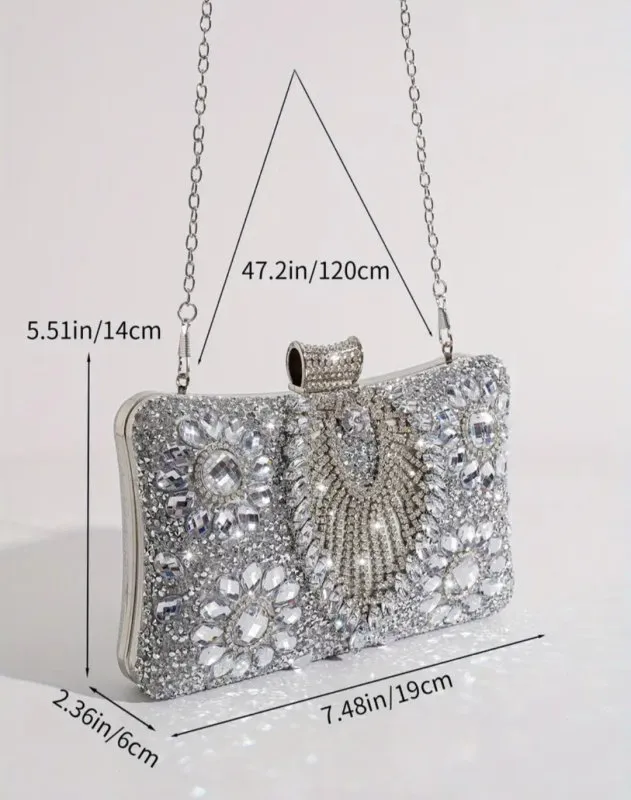 Вечерна чанта с камъни